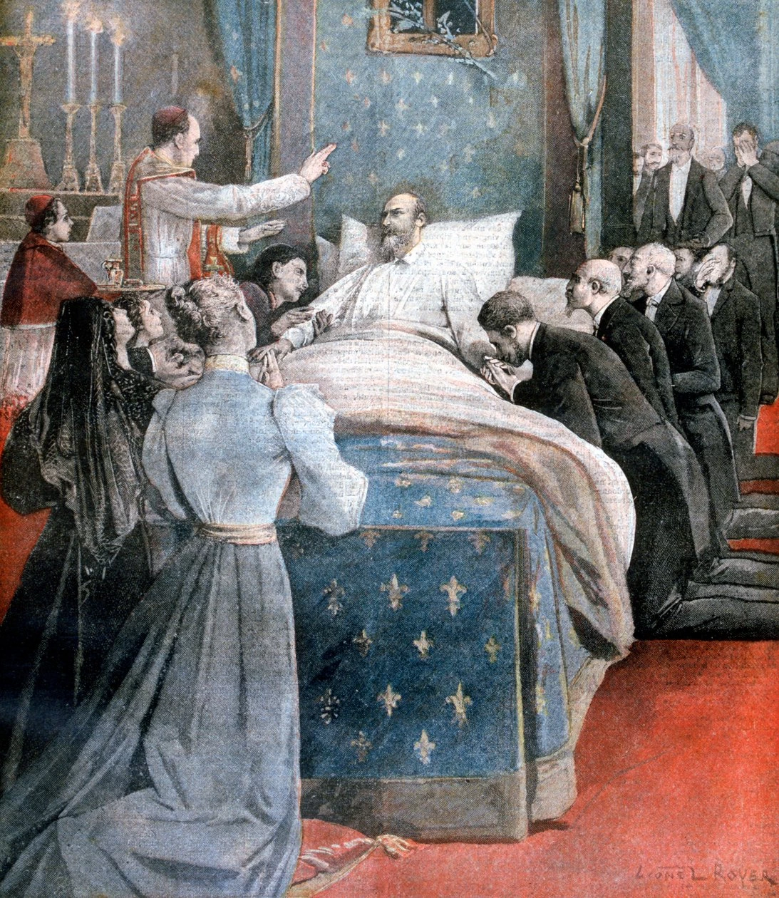 La morte del Conte di Parigi, Inghilterra